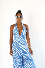 Load image into Gallery viewer, Printed Halter Knit Jumpsuit
