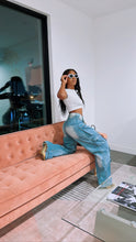 Load image into Gallery viewer, Denim Cargo Pants
