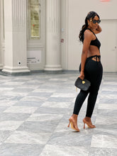 Load image into Gallery viewer, Crossed Backless Fitted Jumpsuit
